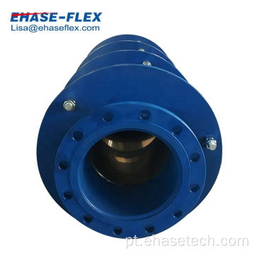 Compensador de tubo de fole axial de metal com flange